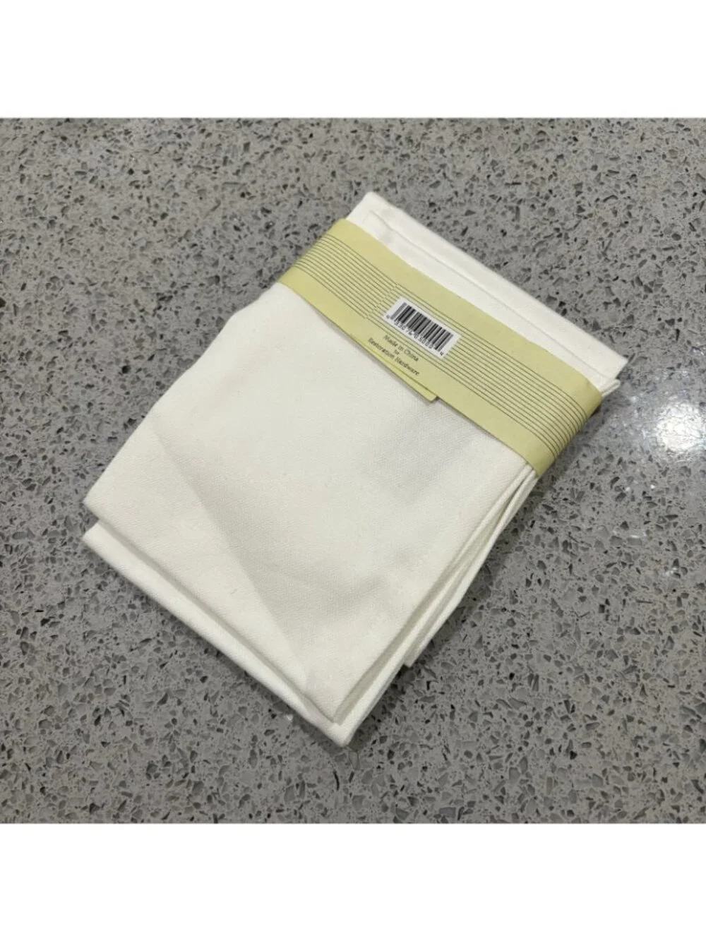 NEW Restoration Hardware Set of  4 Silver Rooster Cocktail Napkins Cotton